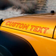 Kit de vinilo de letras con contorno personalizado para capó para Jeep Wrangler_2