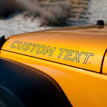 Kit de vinilo de letras con contorno personalizado para capó para Jeep Wrangler_3