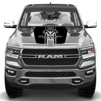 Nuevo Dodge Ram Head Rebel TRX Hood Truck vinilo calcomanía gráfico

