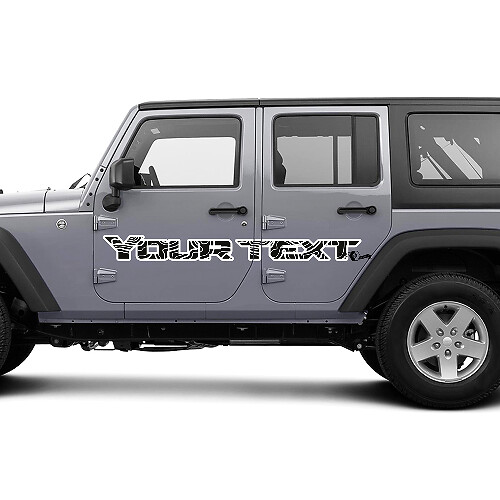 Kit de gráficos de Jeep, pegatina de vinilo envolvente, pegatina opaca con mapa de contorno, pegatina estilo puerta, 2 colores
