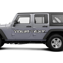 Kit de gráficos de Jeep, pegatina de vinilo envolvente, pegatina opaca con mapa de contorno, pegatina estilo puerta, 2 colores
_3