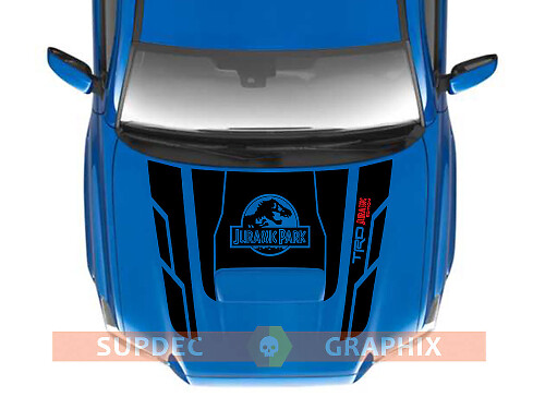 Calcomanía para capó estilo TRD inspirada en Jurassic Park para Toyota Tacoma 2016-2021