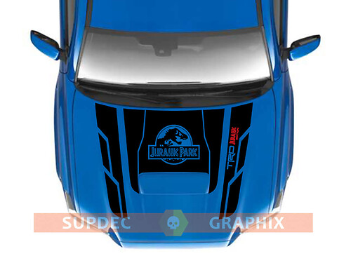 TRD Tacoma Hood 4x4 PRO Sport Off Road ¡NO! Calcomanías de vinilo Scoop Jurassic Park para Tacoma 16-21
