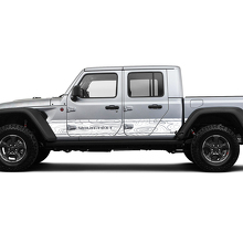 Jeep Gladiator Side Side Door Calcomanía única Mapa de contorno Calcomanía de vinilo kit de gráficos para JT 2018-2021 Texto personalizado
 2
