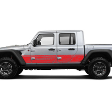 Jeep Gladiator Side Side Door Calcomanía única Mapa de contorno Calcomanía de vinilo kit de gráficos para JT 2018-2021 Texto personalizado
 3