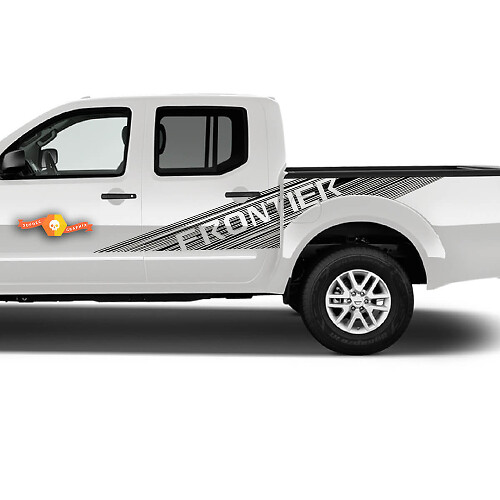 Kit de Calcomanías Laterales de Vinilo con Rayas Estilo Lettering para Nissan Frontier