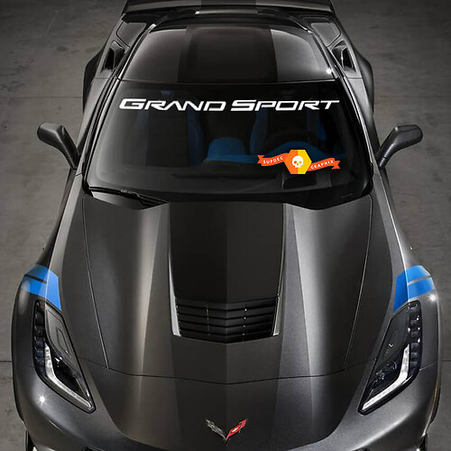 Chevy Corvette Grand Sport parabrisas vinilo calcomanía pegatina logotipo del vehículo
