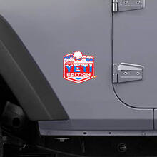Vinilo lateral con logo personalizado Edición Yeti para Jeep Wrangler Rubicon_2