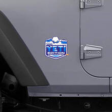 Vinilo lateral con logo personalizado Edición Yeti para Jeep Wrangler Rubicon_3