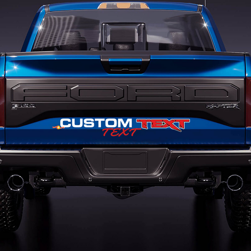 Vinilo adhesivo de letras para portón trasero con texto personalizado para musclecar camión power truck