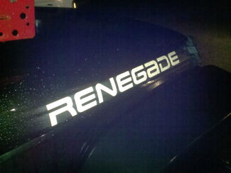 2 Renegade Jeep Wrangler Rubicon CJ TJ YJ JK XJ calcomanía #3
