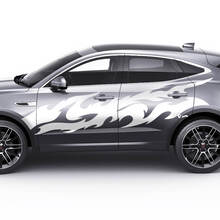 Jaguar E-Pace Side Flame Color Doors Calcomanía gráfica Logotipo adhesivo
 2