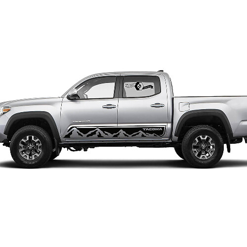 Kit de calcomanías de vinilo con franjas laterales estilo Montaña para Toyota Tacoma