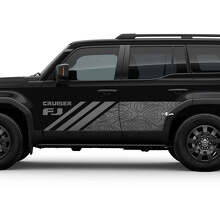 Mapa topográfico lateral FJ Cruiser Doors Stripe Decal Wrap Pegatina para Toyota FJ Cruiser
 4