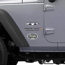 Vinilo lateral personalizado Sahara para Jeep Wrangler Unlimited_3