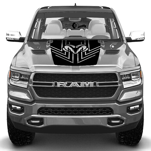 Vinilo adhesivo para capó de la línea Rebel Arrow para camión Dodge Ram