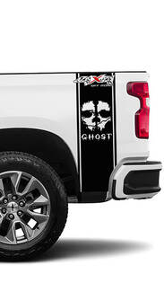 2 Chevrolet Silverado 4x4 Off-Road Ghost Edition Vinilo Bed Side Stripe Decal Sticker Graphics
