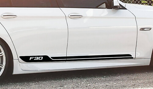 Rayas de vinilo para carrocería de BMW Calcomanía adhesiva para puertas logotipo bmw Serie F30 F36 F32
