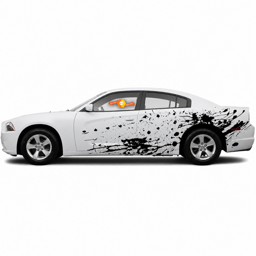 Distressed Splatter Pair Lateral Adhesivo de vinilo para Dodge Charger Hellcat