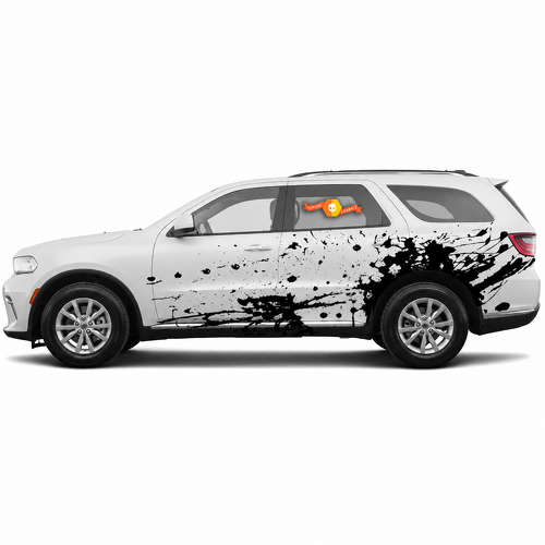 Wide Splatter Pair Lateral Adhesivo de vinilo para Dodge Durango SRT, Hellcat