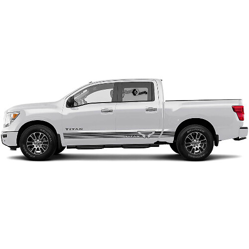Kit de calcomanías de vinilo para franjas laterales Mirage para Nissan Titan