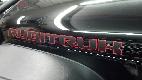 Calcomanía de vinilo Rubitruk Wrangler Rubicon Jeep CJ TJ YK JK
