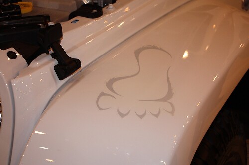 Adhesivo de vinilo Bigfoot Footprint para guardabarros de Jeep Wrangler