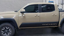 Par Trdtacoma rocker panel lado pegatinas de vinilo calcomanía Ajuste a Toyota Tacoma Tundra todos los años 2