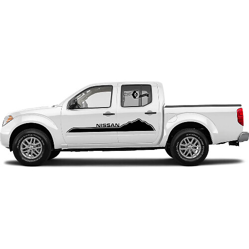 Kit de Calcomanías de Vinilo con Raya Estilo Puertas Mountains para Nissan Titan