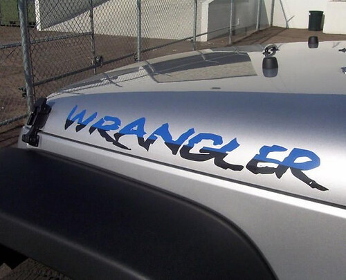 2 calcomanías de vinilo para Jeep Wrangler YK JK XJ.