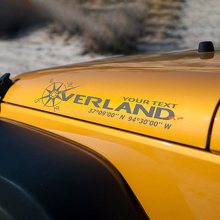 Vinilo adhesivo personalizado para capó Overland para Jeep Rubicon_3