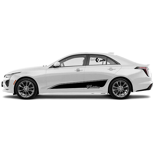 2 nuevas calcomanías para puertas con estilo, líneas de ajuste de acento, calcomanía de vinilo envolvente para Cadillac CT4
