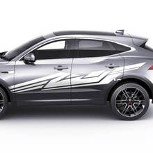 Calcomanía de estilo geométrico con gráficos de puertas laterales Jaguar E-Pace
 2