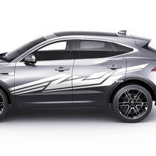 Calcomanía adhesiva para puertas laterales del Jaguar E-Pace en estilo geométrico.
 2