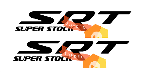 Adhesivo de vinilo lateral SRT Super Stock para Dodge Charger
