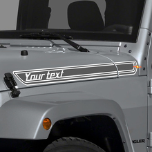Vinilo adhesivo personalizado de franjas de capó para Jeep Wrangler y CJ_3