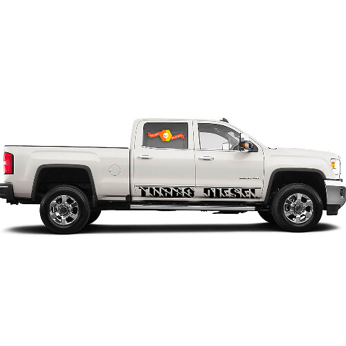 Vinilos adhesivos para los paneles de las taloneras de Turbo Diesel para GMC Sierra