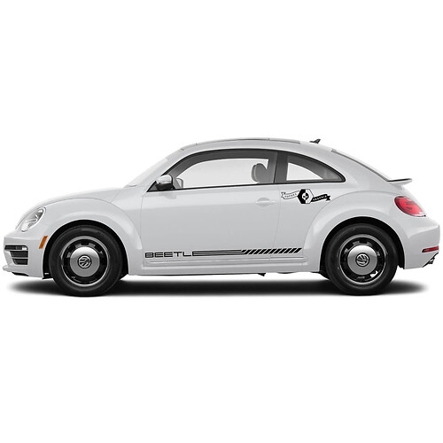 Par Volkswagen Beetle Rocker Stripe Gráficos Gráficos Calcomanías Moderno Estilo Ajuste Cualquier Año