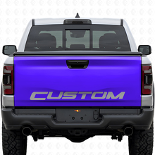 Vinilo adhesivo personalizado en negro para la puerta trasera de Dodge Ram Rebel_2