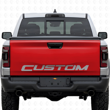 Vinilo adhesivo personalizado en negro para la puerta trasera de Dodge Ram Rebel_4