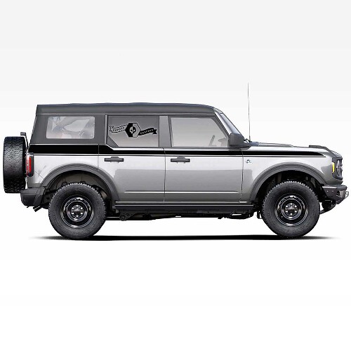 Vinilo adhesivo de rayas laterales de acento para Musclecar horse 2021