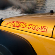 Calcomanía de vinilo para capó estilo montaña de jabalí para Jeep Rubicon JK_2