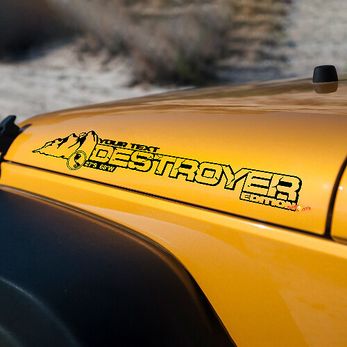 Vinilo adhesivo para capó estilo montaña Destroyer para Jeep Wrangler JK