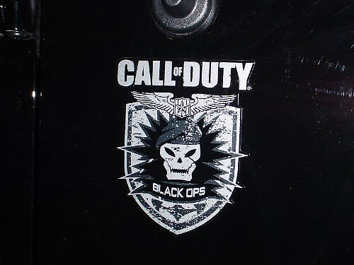 Vinilo adhesivo con el logo lateral de Call of Duty Black Ops para Jeep Wrangler