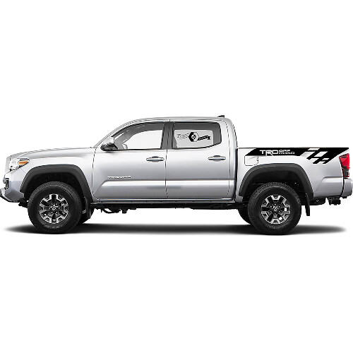 2 Juego de calcomanías Para Toyota Trd Off-Road Modern Tacoma Bed Calcomanía Gráfica Lateral ENVOLVENTE
