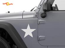 Kit de adhesivos de vinilo estrella militar envejecida para Jeep Wrangler_2
