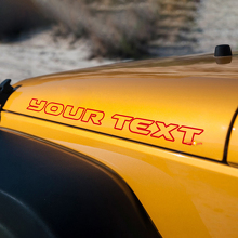 Calcomanía de vinilo con letras contorneadas para capó Jeep Rubicon_3