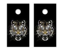 Juego de calcomanías de vinilo para tablero de Cornhole Tiger_2