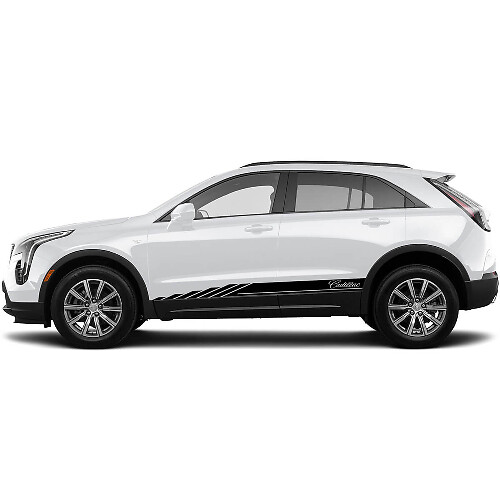 2 Nuevas Calcomanías de Líneas de Estampado de Panel Lateral para Cadillac XT4 Stage
