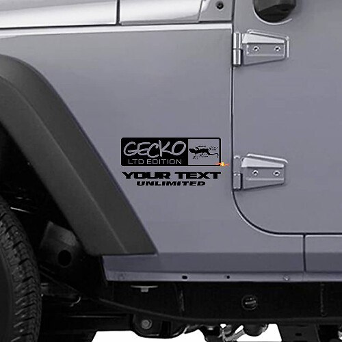 Kit de Vinilos Laterales Estilo Gecko LTD para Jeep Wrangler Rubicon